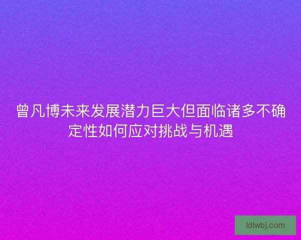 曾凡博未来发展潜力巨大但面临诸多不确定性如何应对挑战与机遇